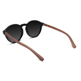 Óculos de Sol de Acetato com Madeira | Woodz Elli Black Fosco