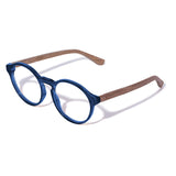 Armação de Acetato com Madeira | Woodz Elli Blue