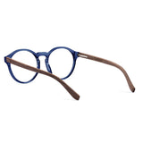 Armação de Acetato com Madeira | Woodz Elli Blue