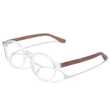 Armação de Acetato com Madeira | Woodz Elli Cristal