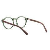 Armação de Acetato com Madeira | Woodz Elli Green