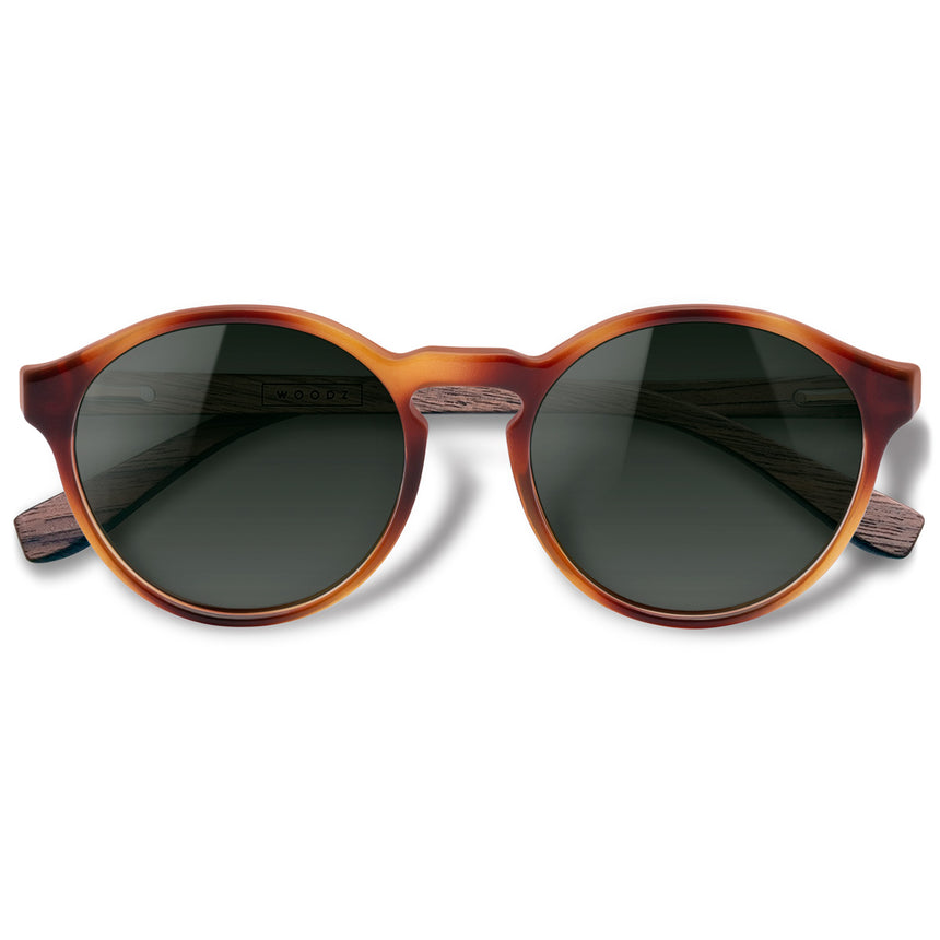 Óculos de Sol de Acetato com Madeira | Woodz Elli Havana