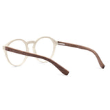 Armação de Acetato com Madeira | Woodz Elli Off White