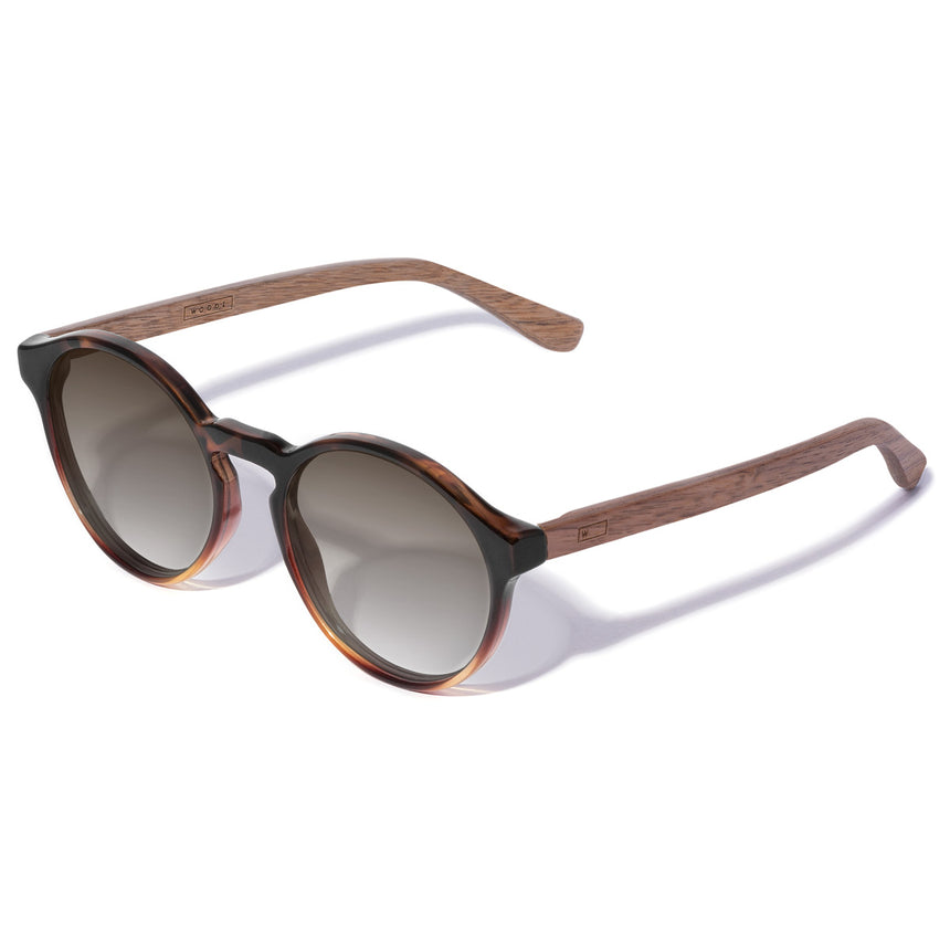 Óculos de Sol de Acetato com Madeira | Woodz Elli Tortoise