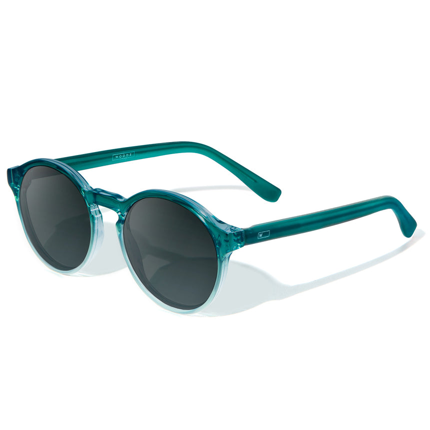 Óculos de Sol todo de Acetato | Woodz Elli Verde Oceano