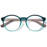 Armação de Acetato com Madeira | Woodz Elli Verde Oceano