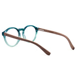 Armação de Acetato com Madeira | Woodz Elli Verde Oceano