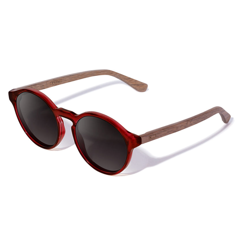 Óculos de Sol de Acetato com Madeira | Woodz Elli Vinho