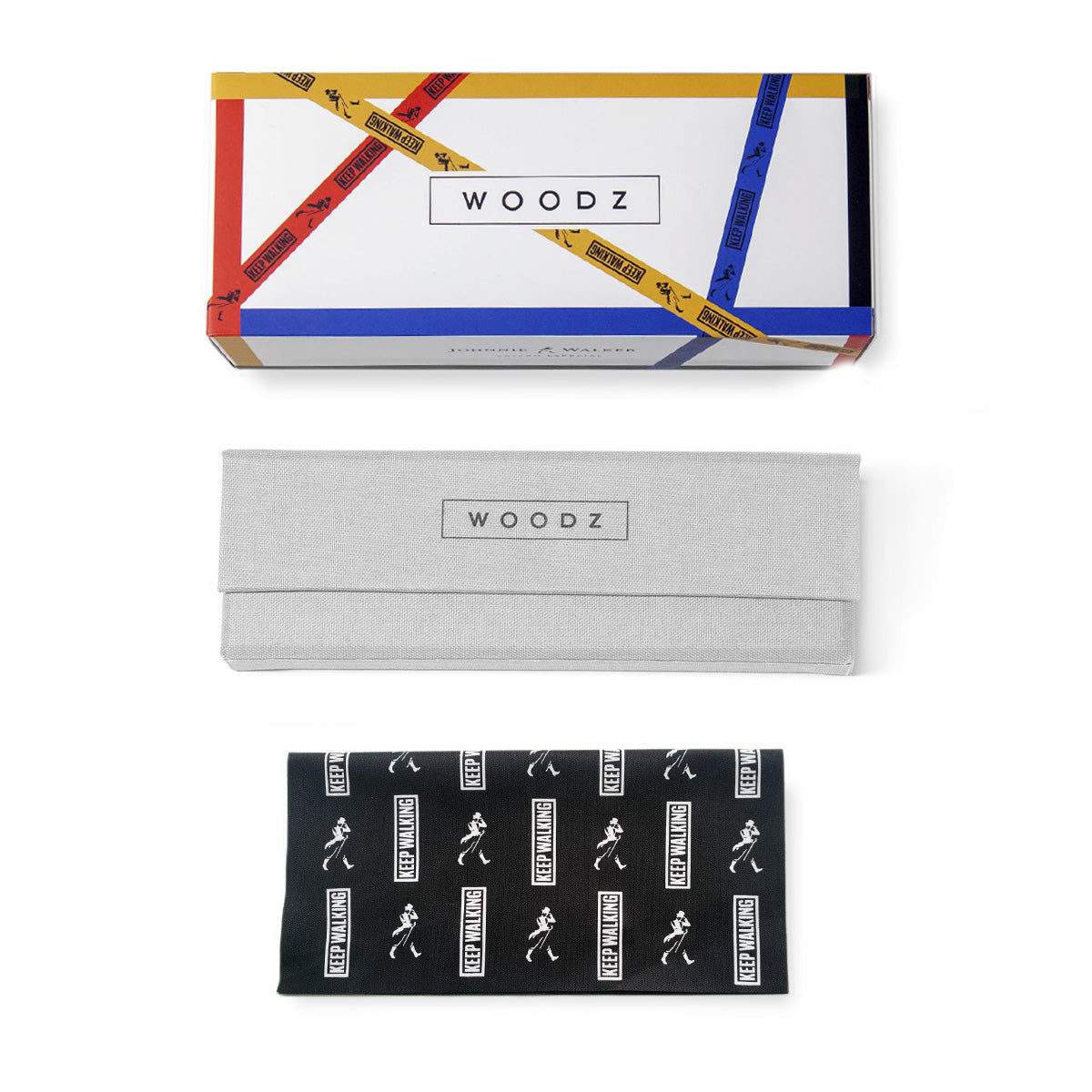 Estojo de linho duro que acompanha os óculos adquiridos com lentes de grau.