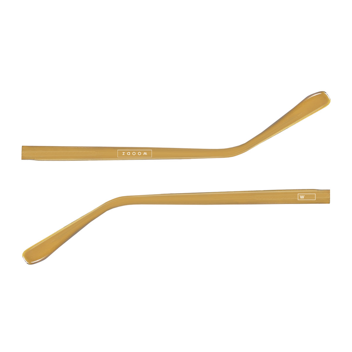 Par de hastes acetato Amarelo Ocre