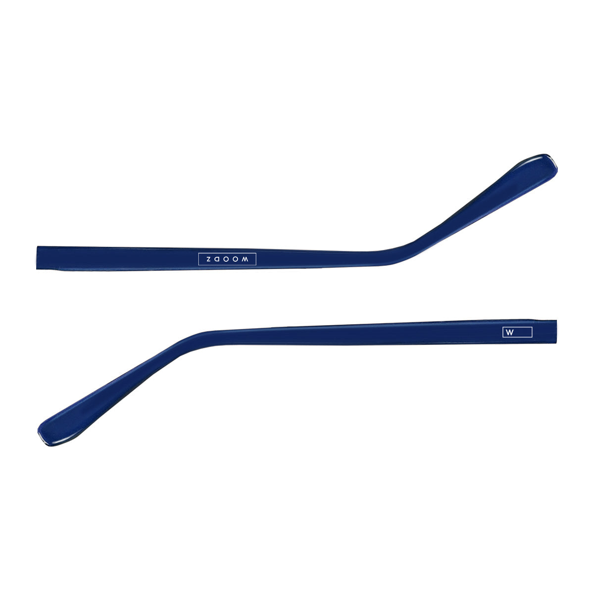 Par de hastes acetato Azul Brilho