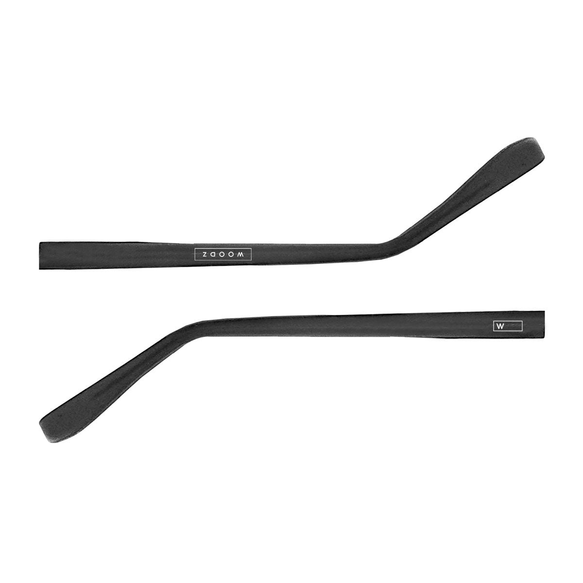 Par de hastes acetato Preto Fosco