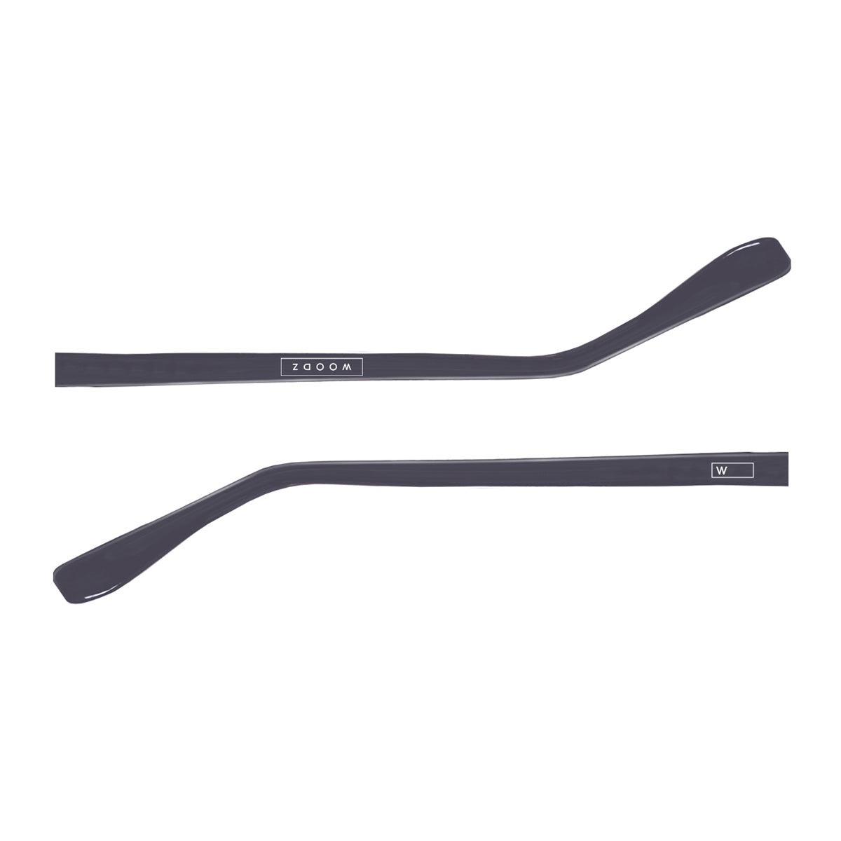 Par de hastes acetato Cinza Tempestade