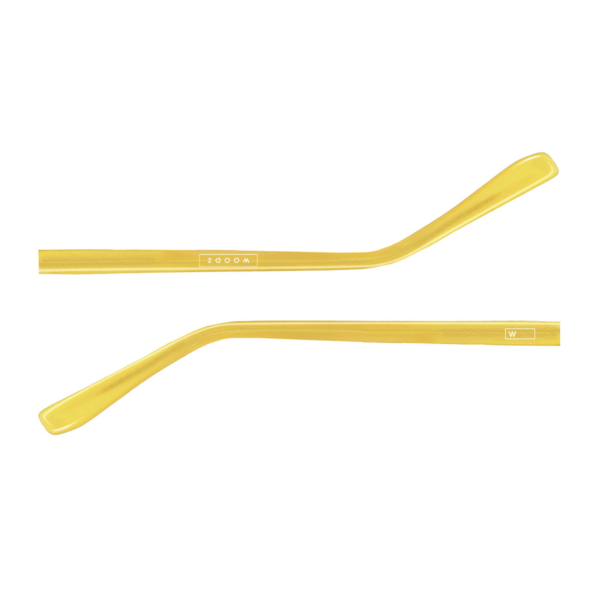 Par de hastes acetato Gold Brilho