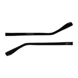 Par de hastes acetato Preto Brilho