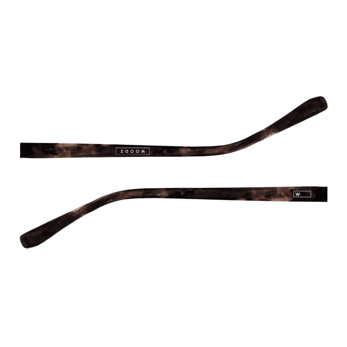 Par de hastes acetato Tortoise Fosco