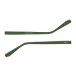 Par de hastes acetato Verde Brilho