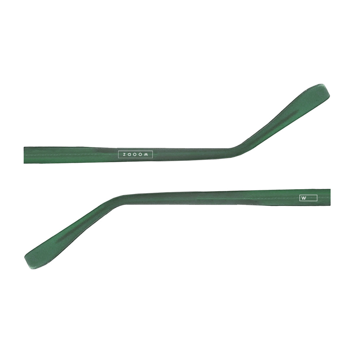 Par de hastes acetato Verde Fosco