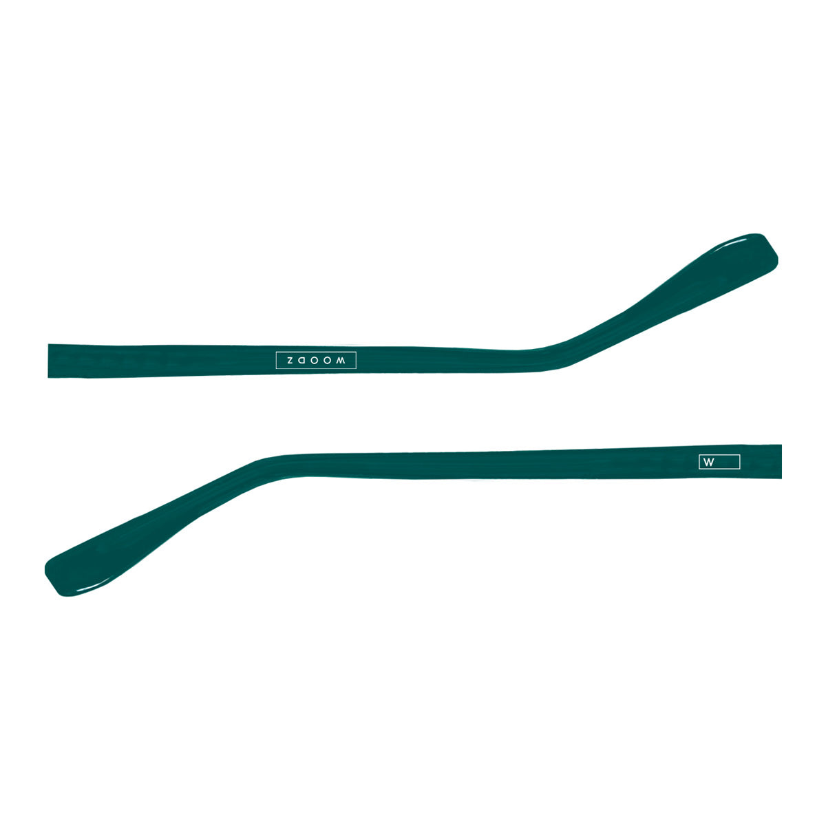 Par de hastes acetato Verde Oceano