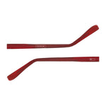 Par de hastes acetato Vermelho Fosco