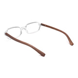 Armação de Acetato com Madeira | Woodz Keno Cristal