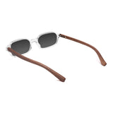 Óculos de Sol de Acetato com Madeira | Woodz Keno Cristal