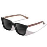 Óculos de Sol de Acetato com Madeira | Woodz Kim Black