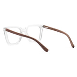 Armação de Acetato com Madeira | Woodz Kim Cristal