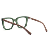 Armação de Acetato com Madeira | Woodz Kim Green