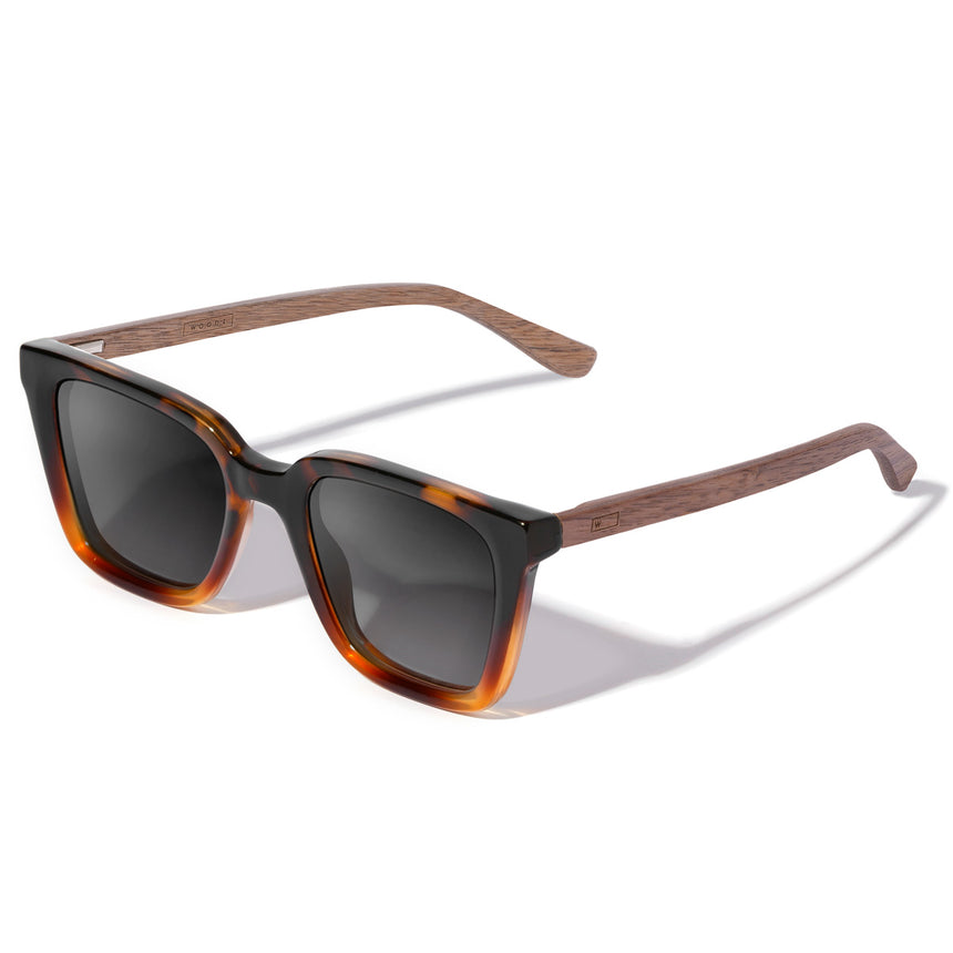 Óculos de Sol de Acetato com Madeira | Woodz Kim Tortoise