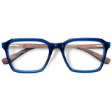 Armação de Acetato com Madeira | Woodz Reno Blue