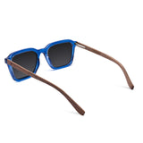 Óculos de Sol de Acetato com Madeira | Woodz Reno Blue