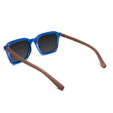 Óculos de Sol de Acetato com Madeira | Woodz Reno Blue