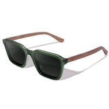 Óculos de Sol de Acetato com Madeira | Woodz Reno Green