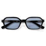 Óculos de Sol todo de Acetato | Lee Black Lente Azul Claro (Woodz + DOD)