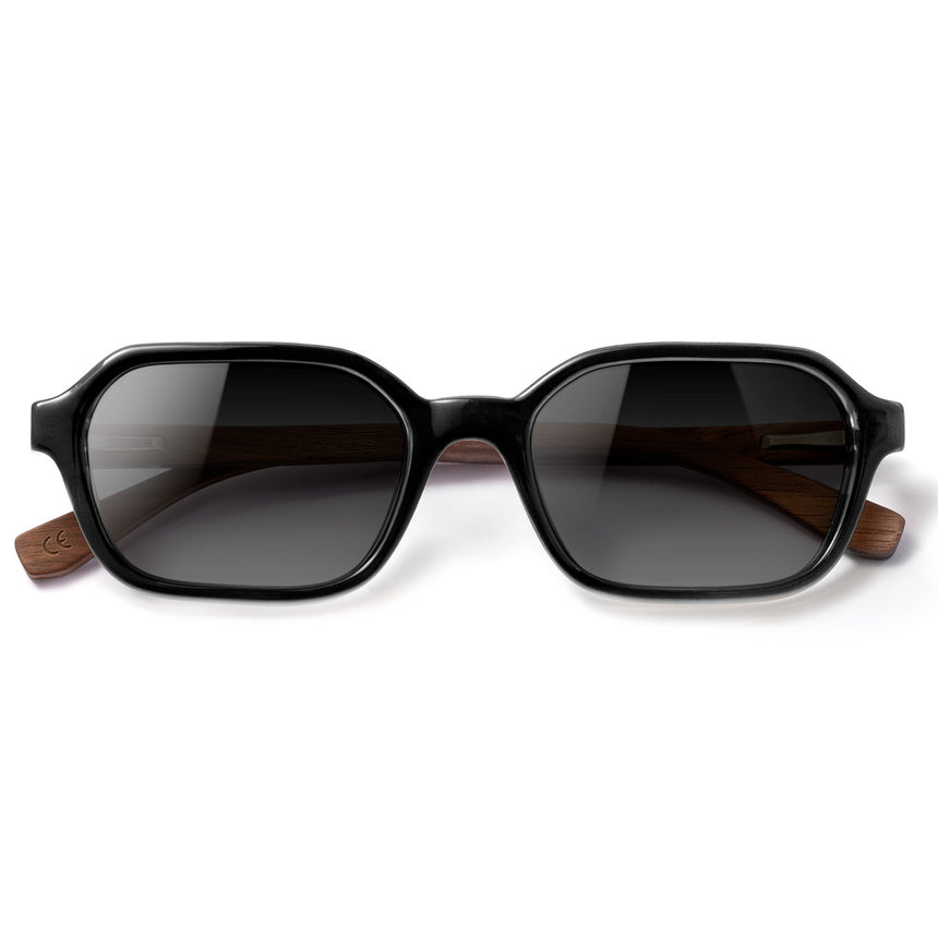 Óculos de Sol de Acetato com Madeira | Woodz Lee Black