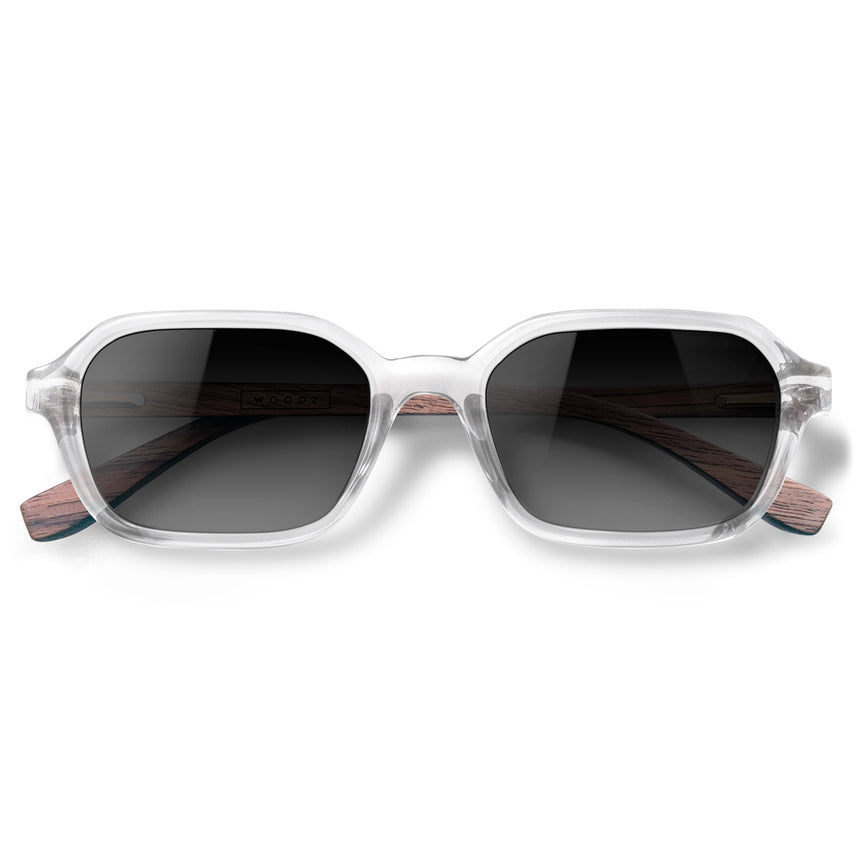 Óculos de Sol de Acetato com Madeira | Woodz Lee Cristal