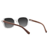 Óculos de Sol de Acetato com Madeira | Woodz Lee Cristal