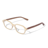 Armação de Acetato com Madeira | Woodz Lee Off White