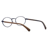 Armação de Metal com Madeira | Woodz Oval Azul