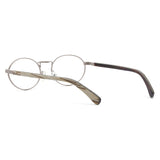 Armação de Metal com Madeira | Woodz Oval Prata