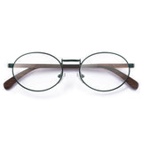 Armação de Metal com Madeira | Woodz Oval Verde