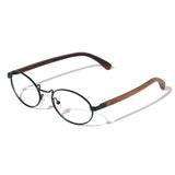 Armação de Metal com Madeira | Woodz Oval Verde