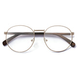 Armação de Metal com Madeira | Woodz Redondo Grande Prata