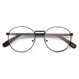 Armação de Metal com Madeira | Woodz Redondo Médio Verde