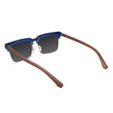 Óculos de Sol de Acetato com Madeira | Woodz Miura Blue