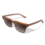Óculos de Sol de Acetato com Madeira | Woodz Miura Camel
