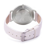 Relógio de Aço com Madeira | Woodz Moon Natura (Pulseira de Pinatex Pérola)