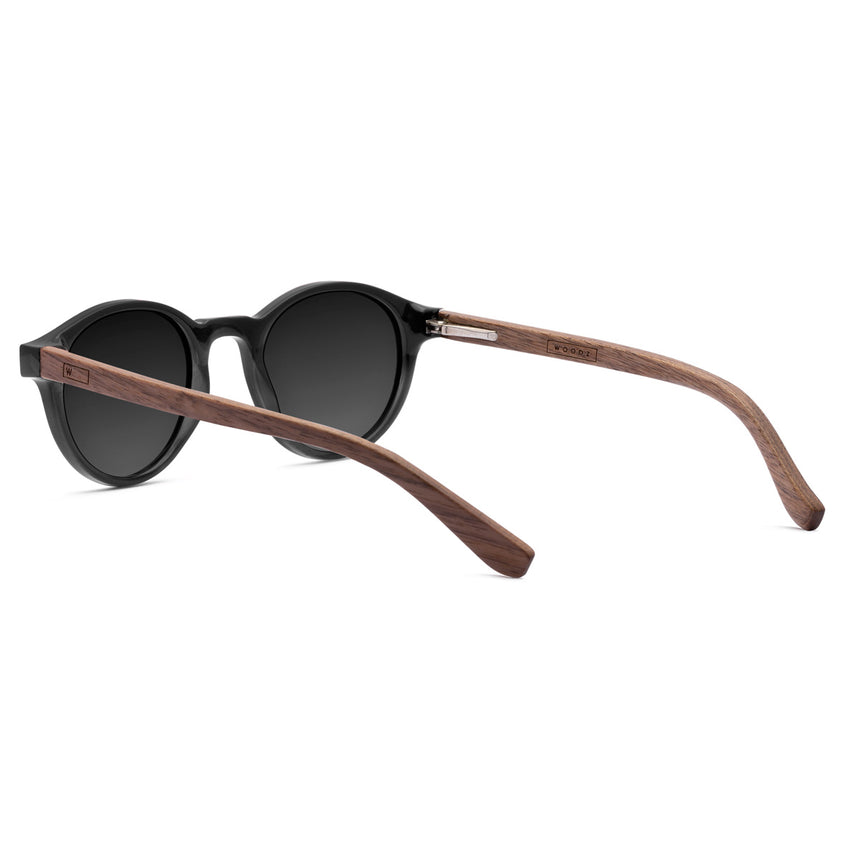 Óculos de Sol de Acetato com Madeira | Woodz Nino Black
