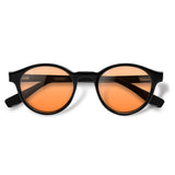 Nino Black com lente colorida laranja